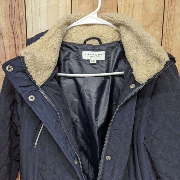 Laundry by Shelli Segal Ladies Safflower Longline quilted puffer jacket size M - Picture 6 of 11